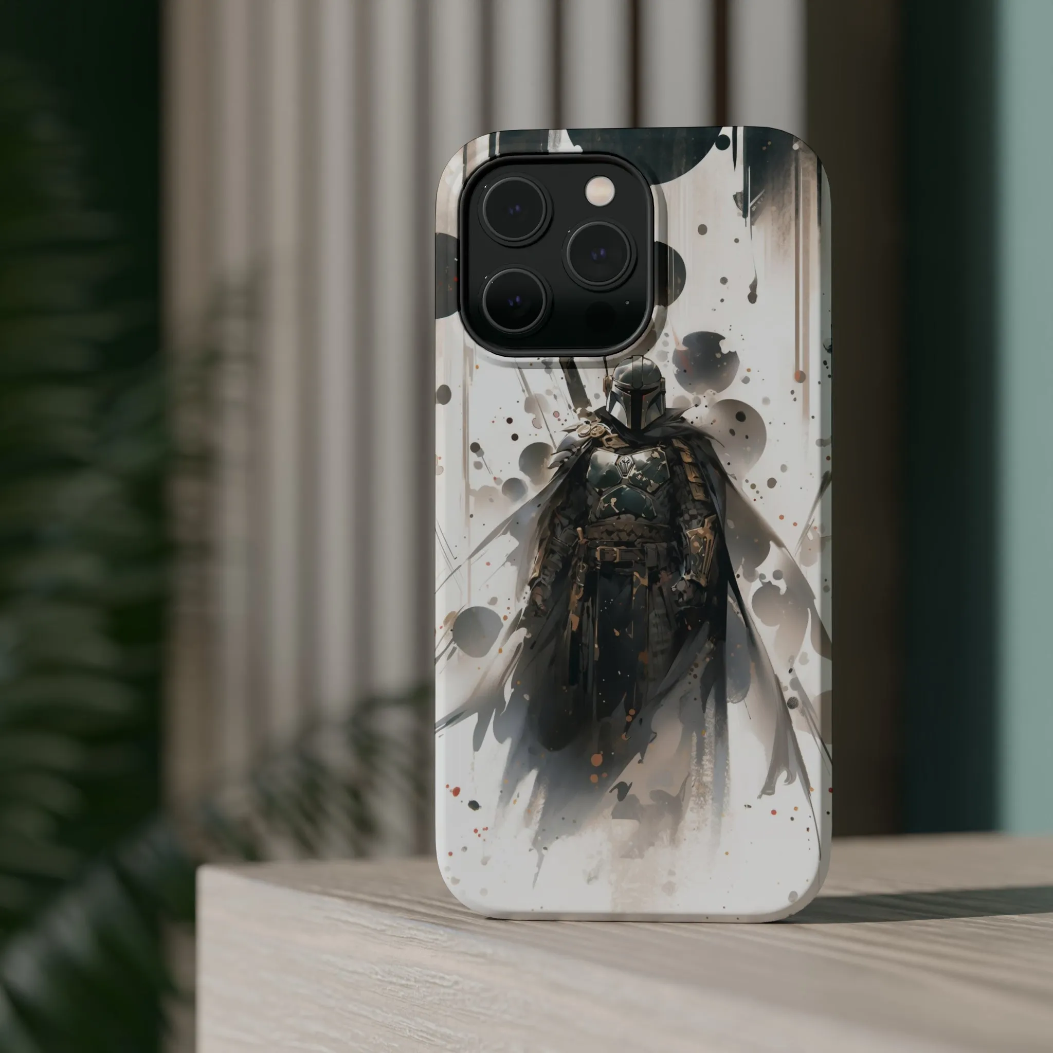 MagSafe Tough iPhone Case - Boba Fett Japanese ink Art