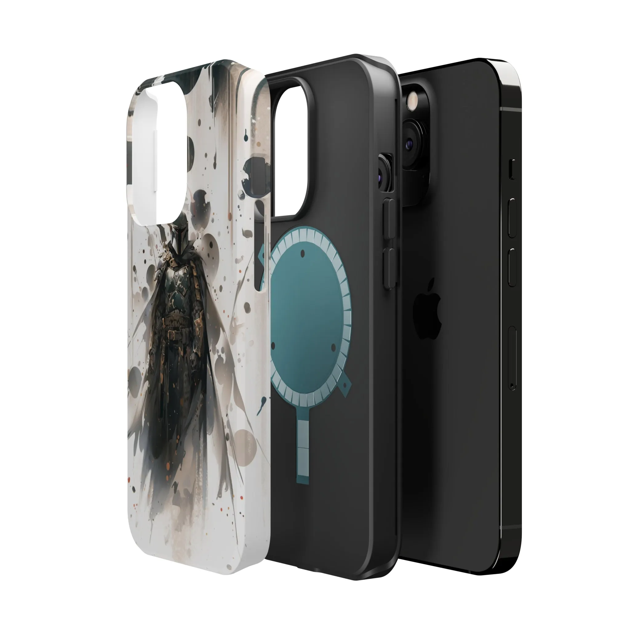 MagSafe Tough iPhone Case - Boba Fett Japanese ink Art