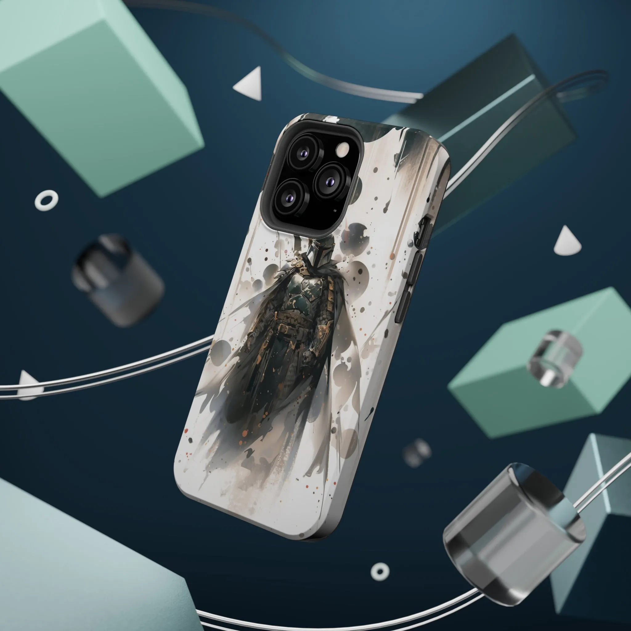MagSafe Tough iPhone Case - Boba Fett Japanese ink Art