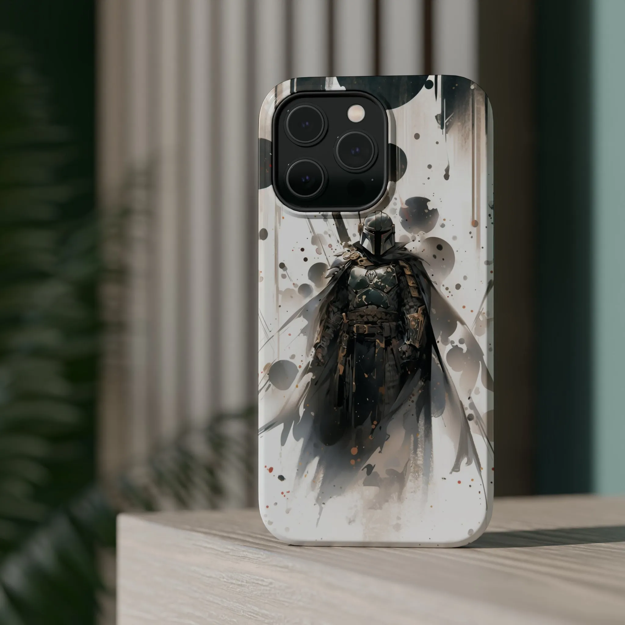 MagSafe Tough iPhone Case - Boba Fett Japanese ink Art