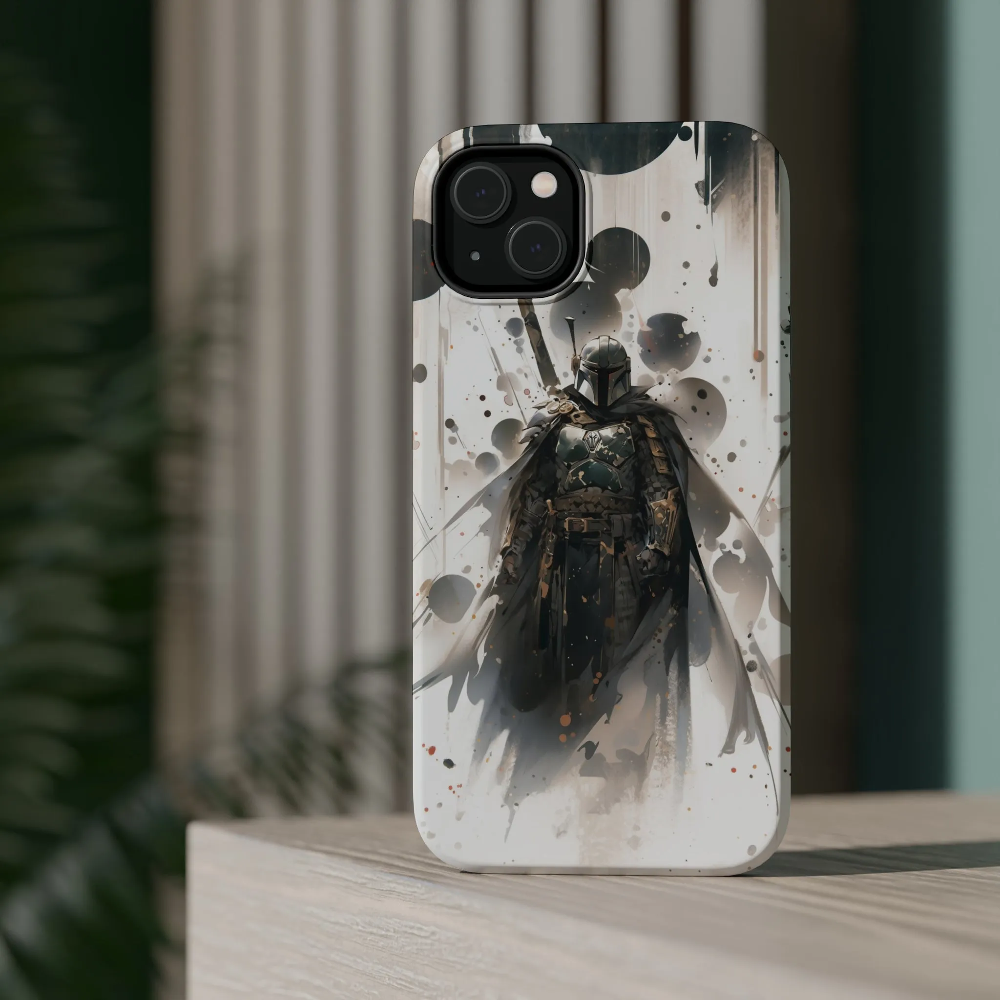 MagSafe Tough iPhone Case - Boba Fett Japanese ink Art