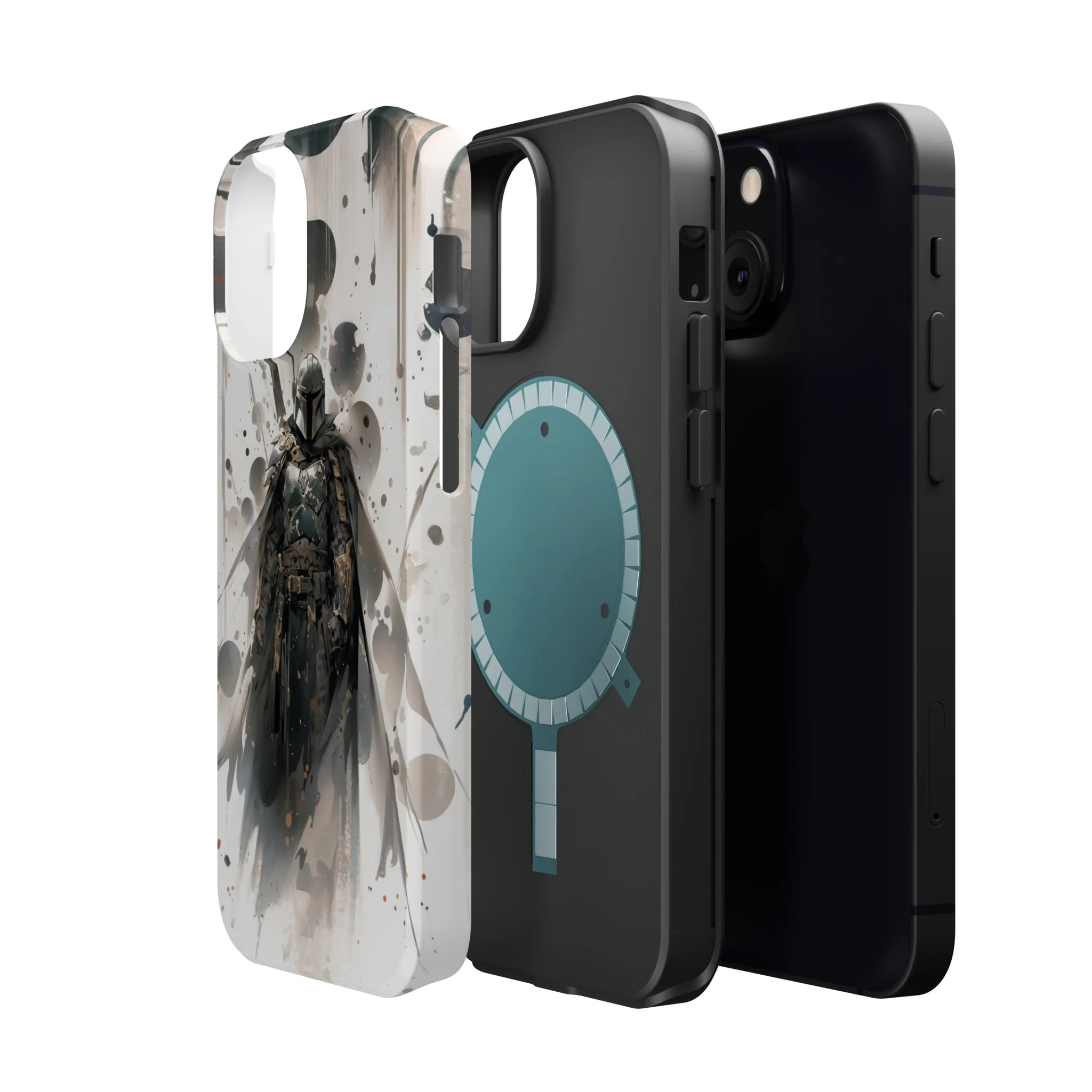 MagSafe Tough iPhone Case - Boba Fett Japanese ink Art
