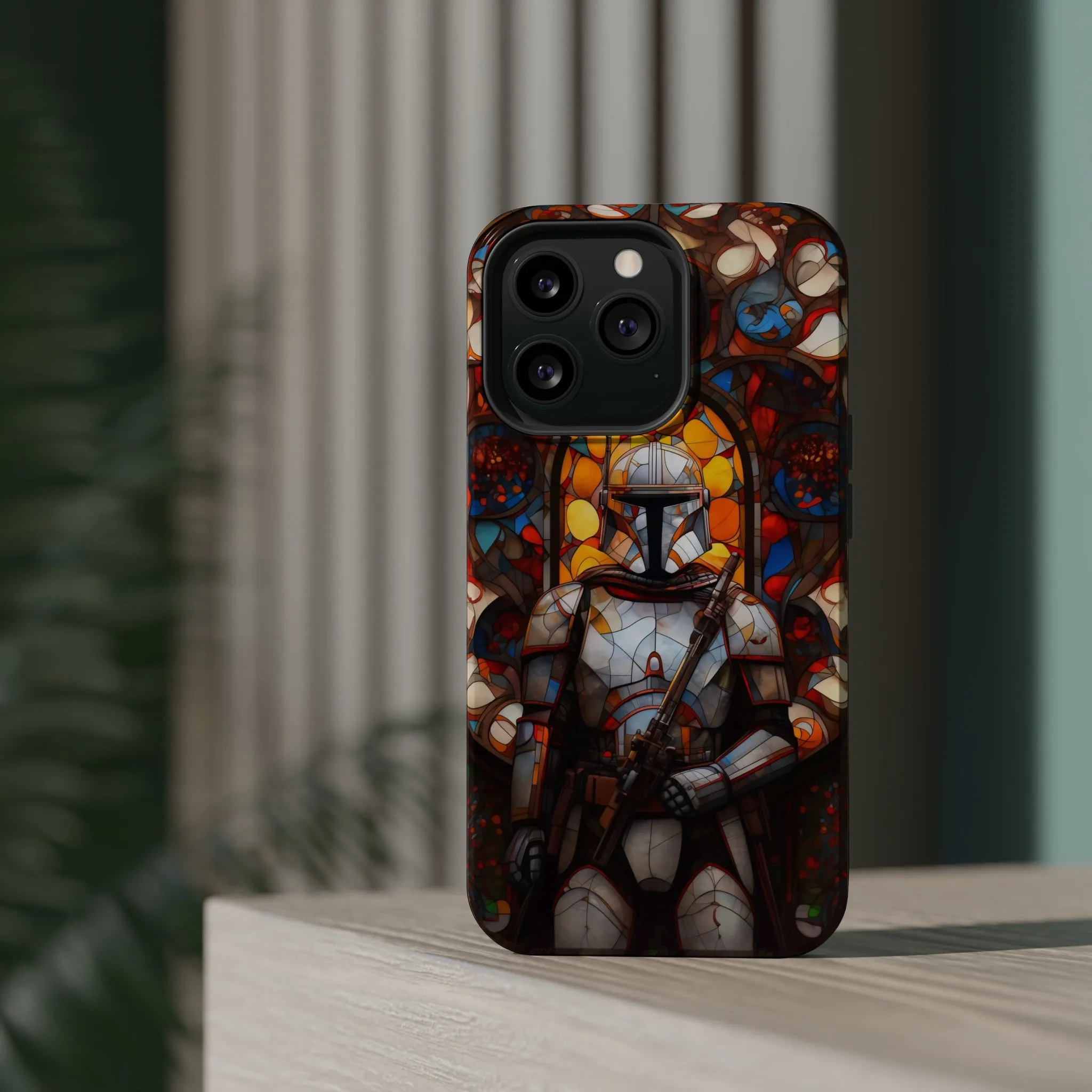 MagSafe Tough iPhone Case - Snow trooper Catholic Stained Glass Window