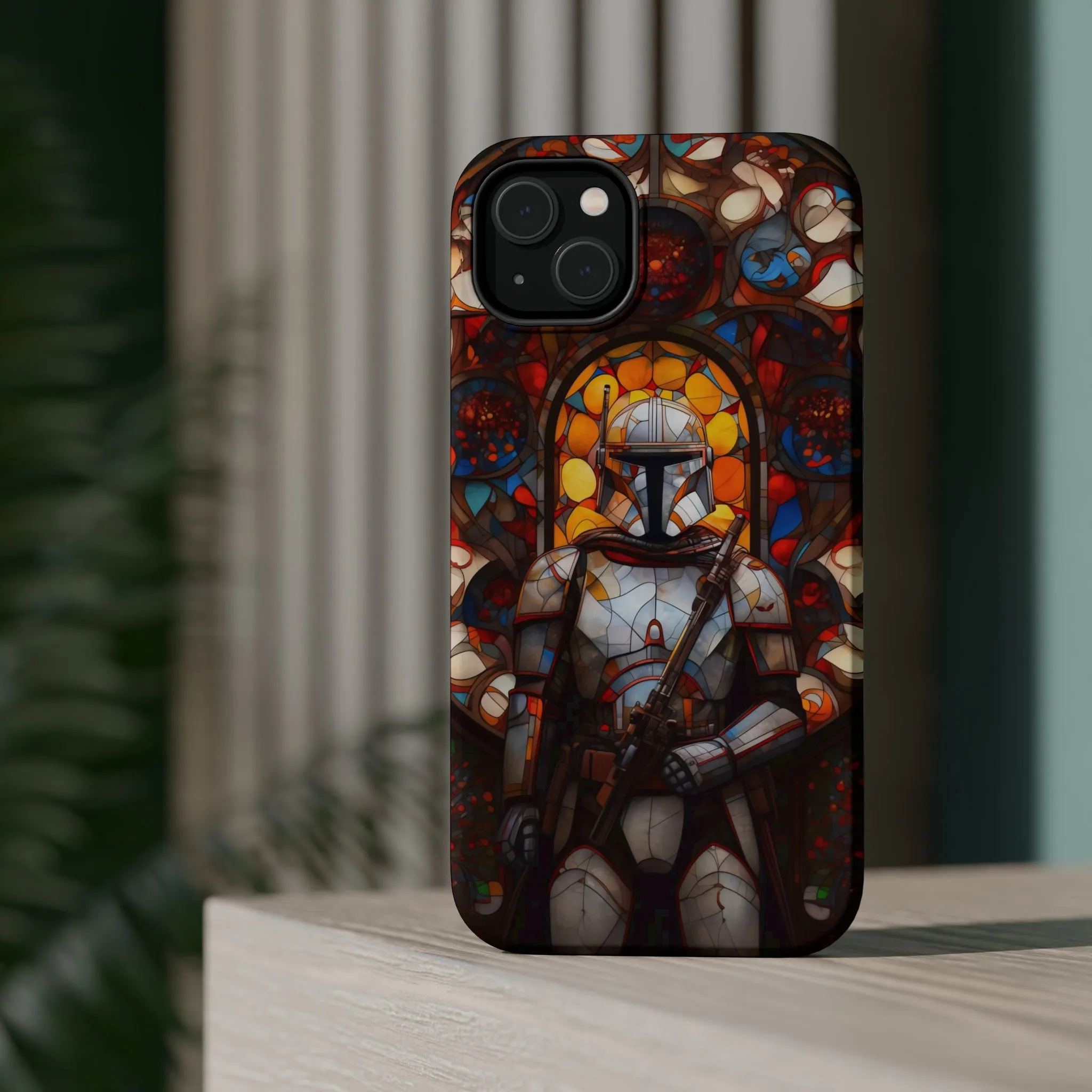 MagSafe Tough iPhone Case - Snow trooper Catholic Stained Glass Window