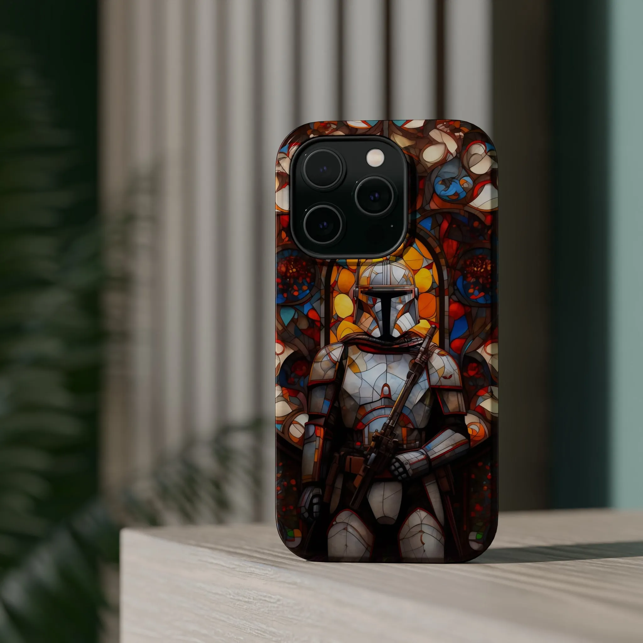 MagSafe Tough iPhone Case - Snow trooper Catholic Stained Glass Window