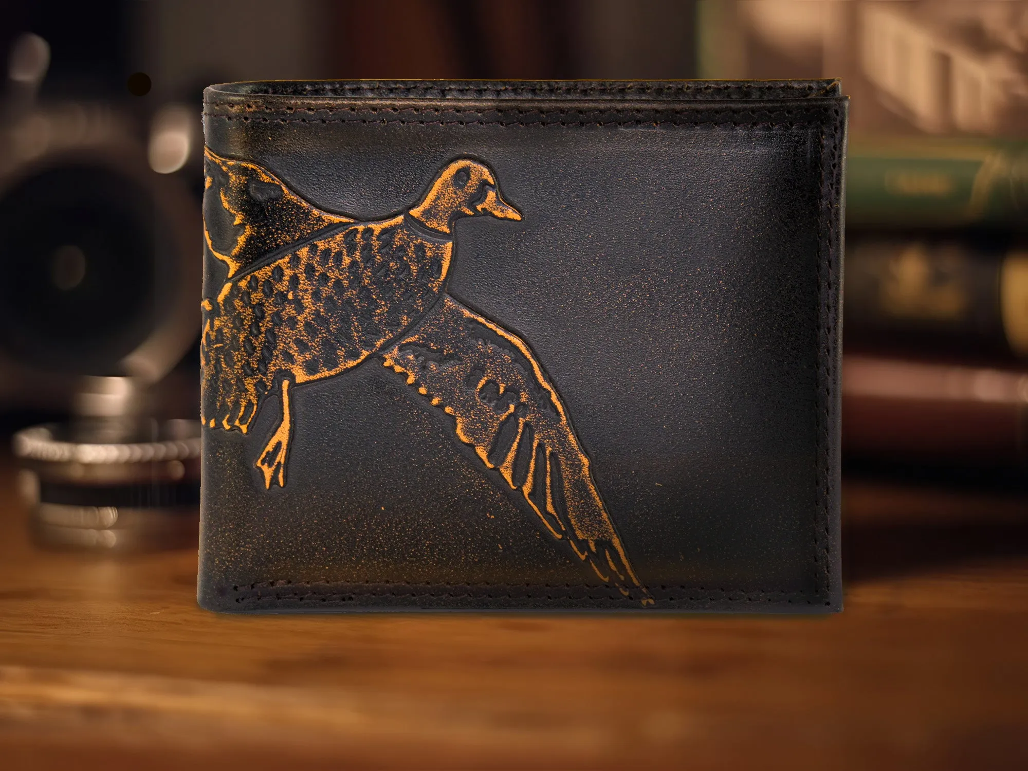 Mallard Burnished Leather Bifold Wallet