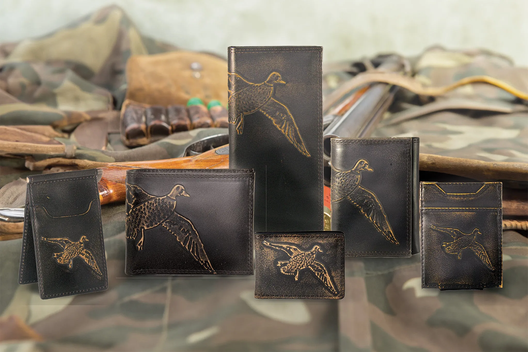 Mallard Burnished Leather Bifold Wallet