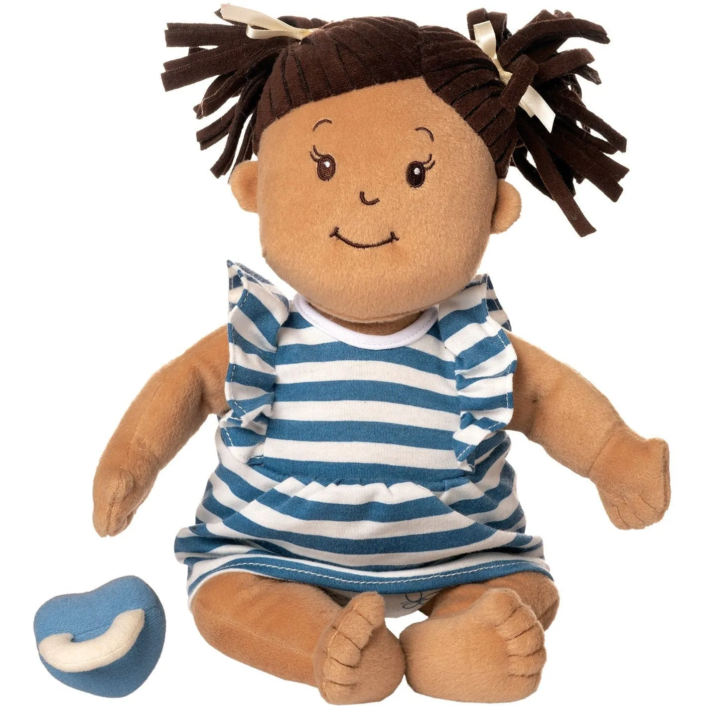 Manhattan Toy Baby Stella Beige Doll with Brown Pigtails