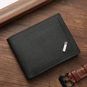 Men Inserts Foldable Wallets Picture Coin Slim Purses Business Money Credit ID Cards Holders Vintage