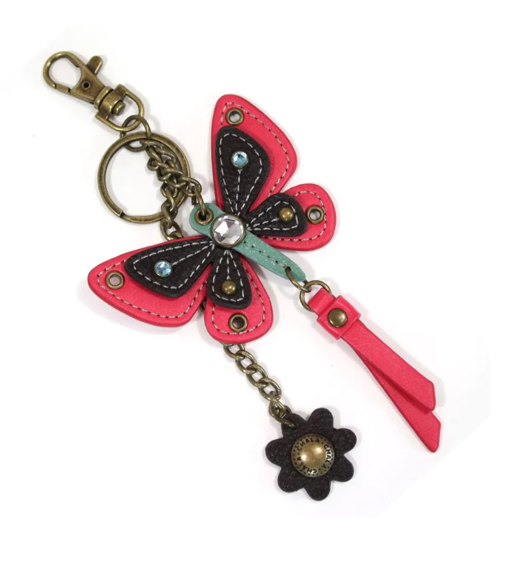 Metal Key Chain - Pink Butterfly
