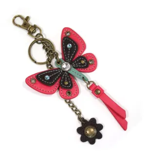 Metal Key Chain - Pink Butterfly
