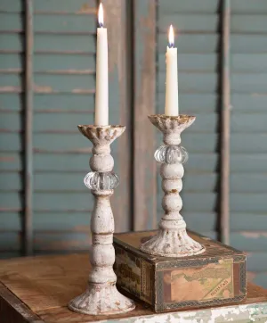 Metal Taper Candle Holders Set