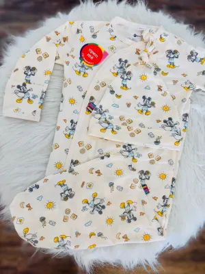 Mickey's Brunch Bunch Modal Magnetic Cozy Sleeper Gown   Hat Set