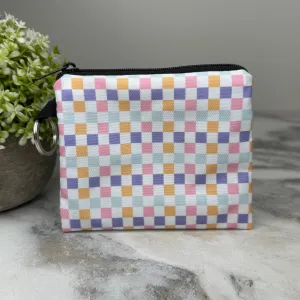 Mini Pouch - Checkered Rainbow