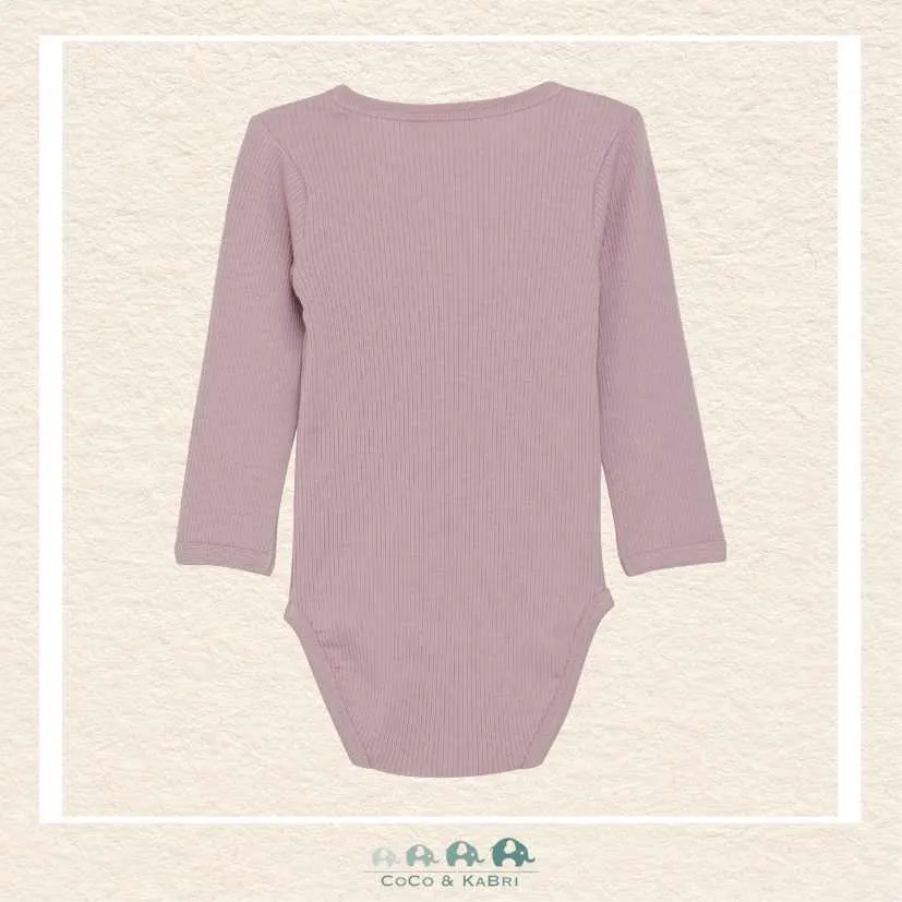 Minymo Baby Girl Ribbed Diaper Shirt