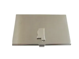 Mississippi State Map Shape Business Card Holder