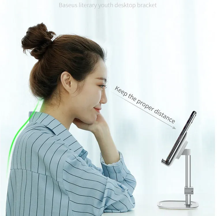 Mobile Phone Stand Holder for iPhone iPad Air Smartphone Metal Desk Desktop Phone Mount Holder for Xiaomi Huawei Tablet Rose gold