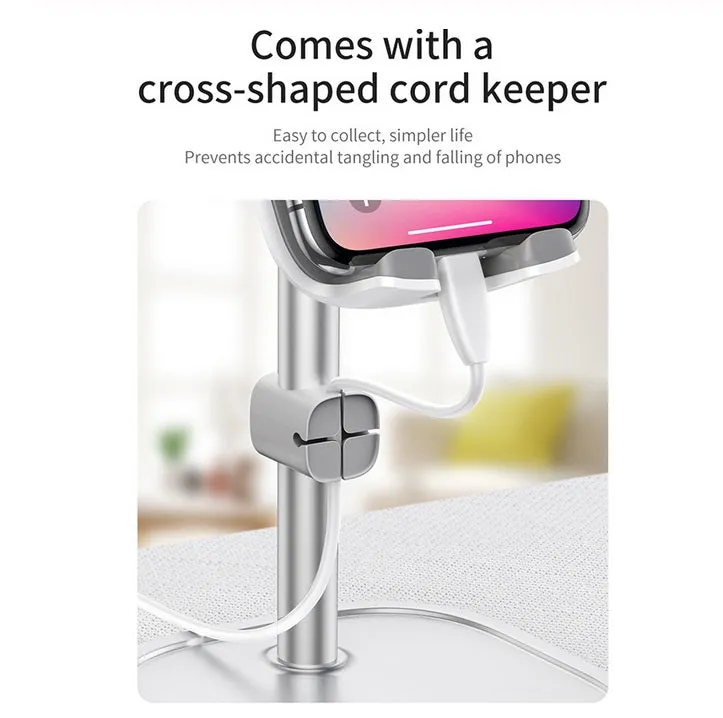 Mobile Phone Stand Holder for iPhone iPad Air Smartphone Metal Desk Desktop Phone Mount Holder for Xiaomi Huawei Tablet Rose gold