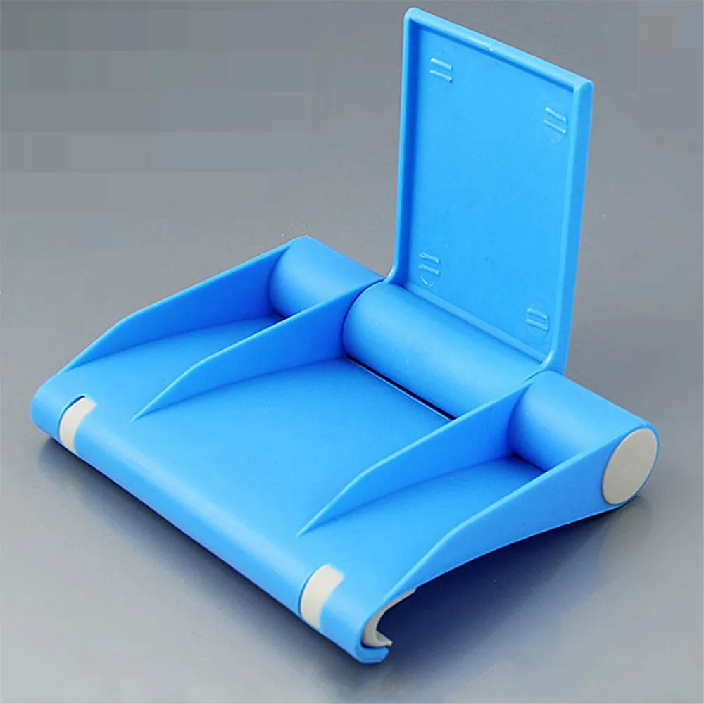 Mobile Phone Tablet Stand Holder Support Portable Adjust Universal Plastic Stand - Blue