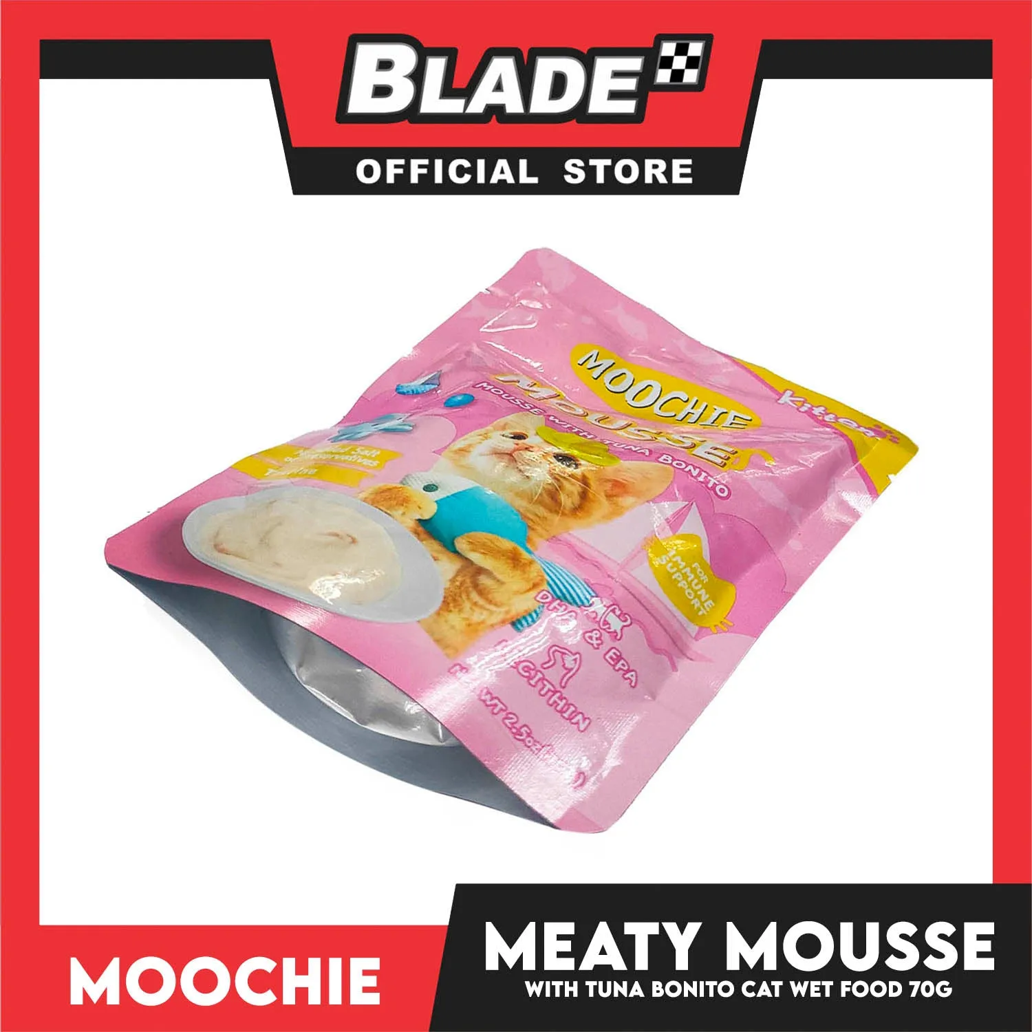 Moochie Cat Wet Food Mousse (Tuna Bonito) Kitten 70g