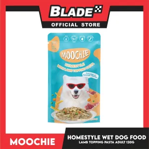 Moochie Dog Wet Food for Adult 120g (Homestyle with Lamb Topping Pasta)