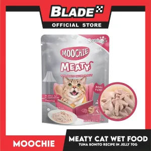 Moochie Meaty Cat Wet Food Tuna Bonito Recipe in Jelly for Senior 70g