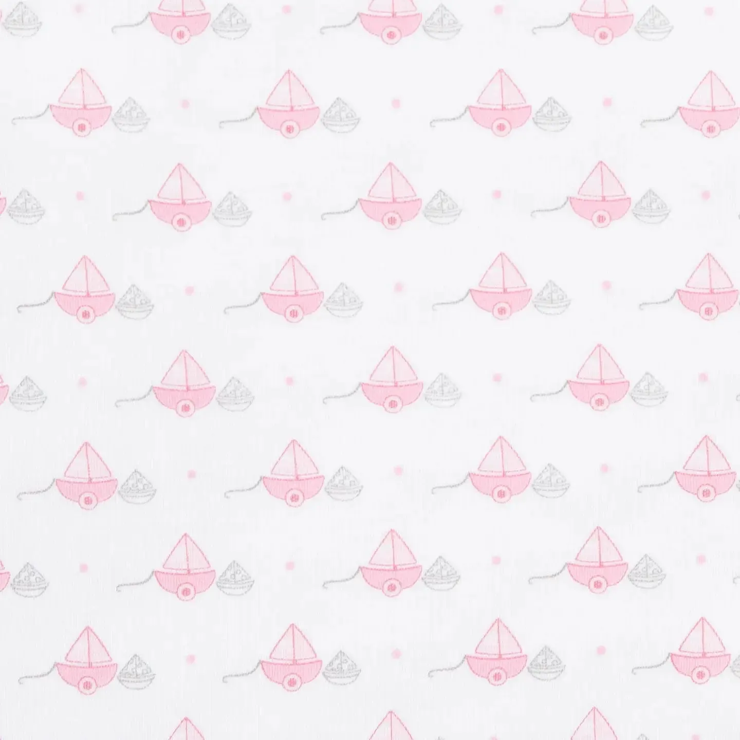 My First Sailboat Zip Footie || Pink