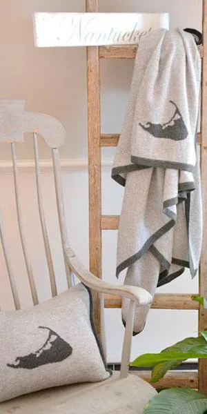 Nantucket Cashmere Throw in Birch