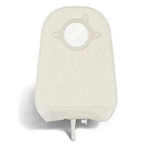 Natura® Two-Piece Urostomy Pouch, Flange 1-1/2" (38mm), Transparent 9" (23cm), Bendable Tap - Box of 10