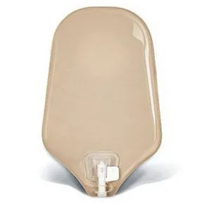 Natura® Two-Piece Urostomy Pouch, Flange 2-1/4" (57mm), Opaque 9" (23cm), Accuseal® Tap - Box of 10