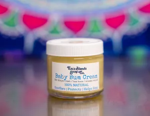 Natural Baby Bum Cream - Diaper Rash & Eczema Ointment | Organic & Soothing Relief