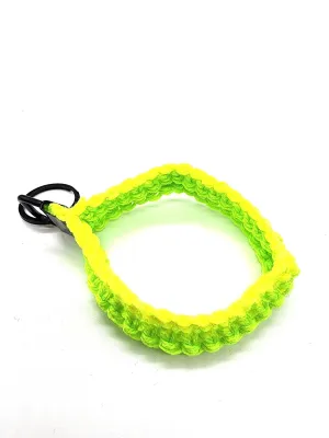 Neon Yellow Green Key Fob Wristlet