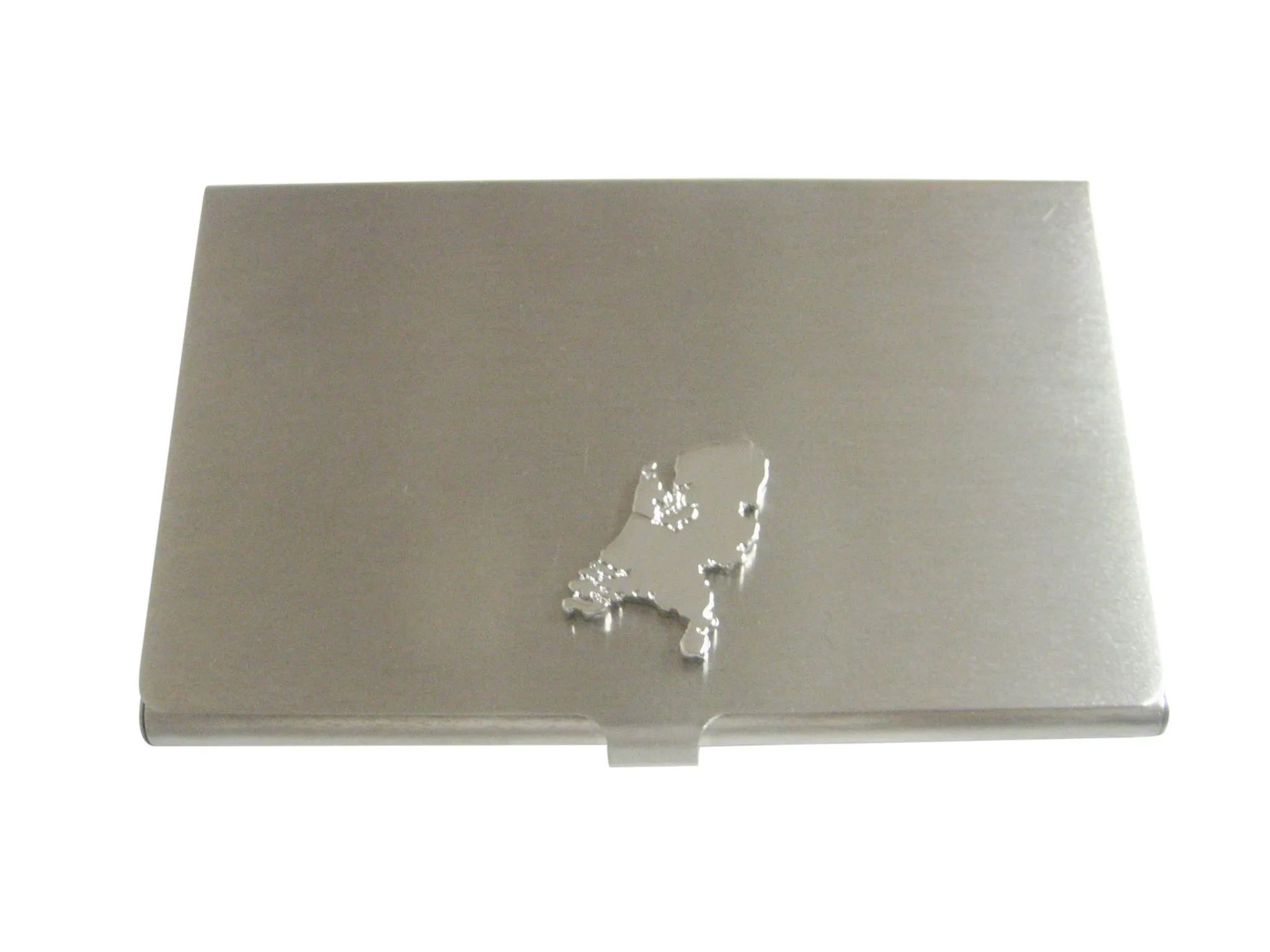 Netherlands Map Shape Pendant Business Card Holder