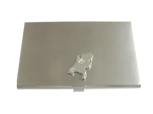 Netherlands Map Shape Pendant Business Card Holder