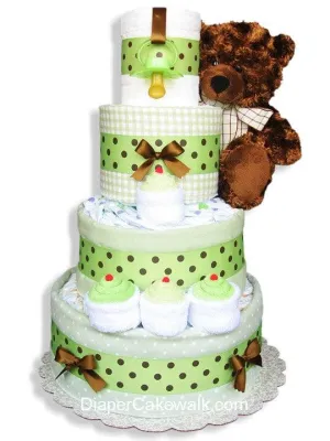 Neutral Sampler Baby Diaper Cake