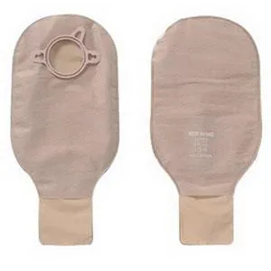 New Image Two-Piece Drainable Pouch, Flange 2-1/4" (57mm) Beige 12" (30cm) - Box of 10