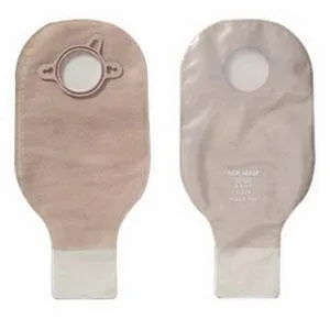 New Image Two-Piece Drainable Pouch, Flange 2-1/4" (57mm) Transparent 12" (30cm) - Box of 10