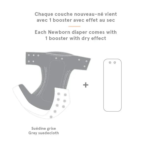 Newborn All In One Cloth Diaper - Zebra