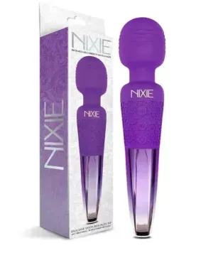 NIXIE Rechargeable Wand Massager, Purple Ombre Metallic
