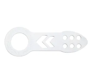 NRG TOW-100WT White powder coat Universal Fitment Front Tow Hook