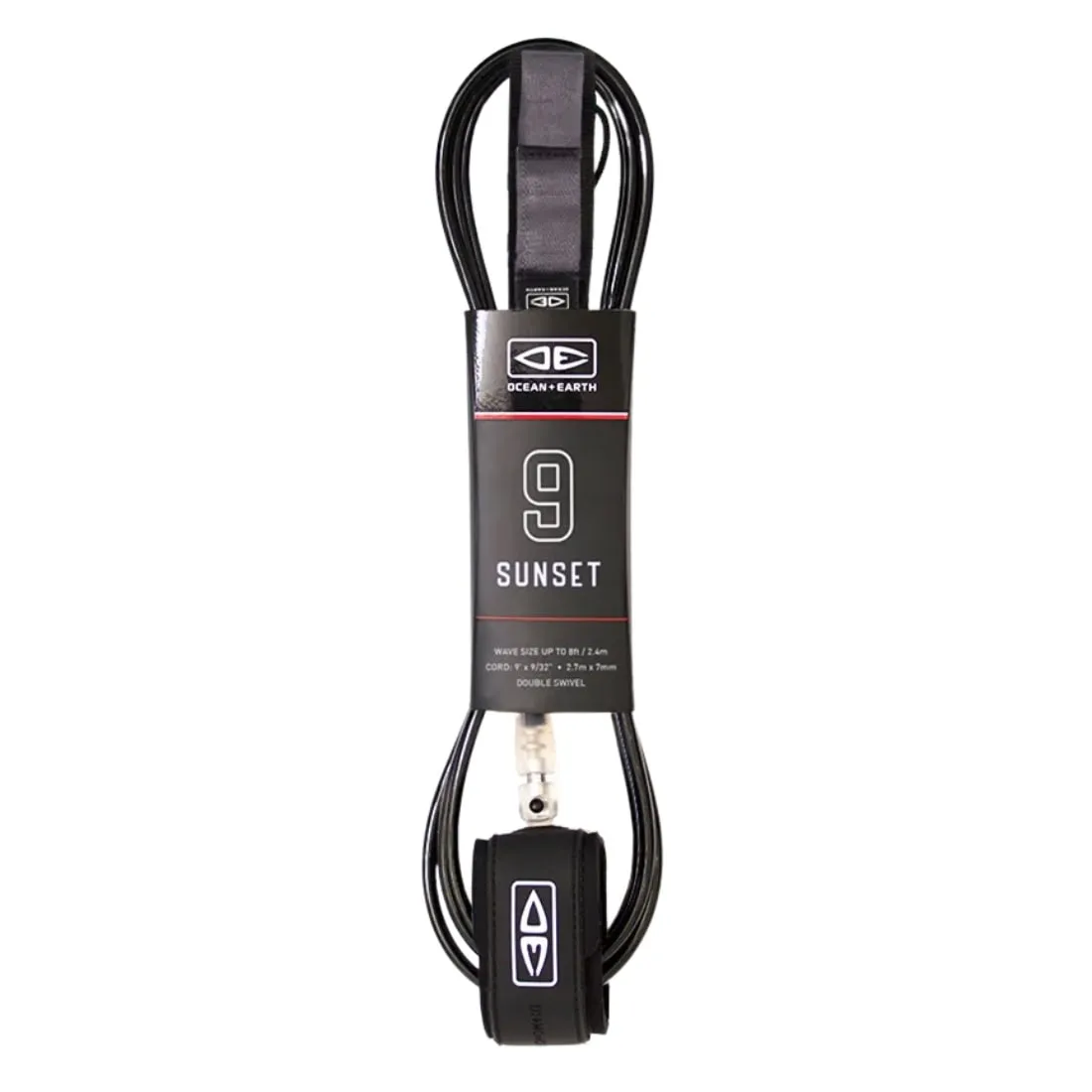 Ocean And Earth 9ft Sunset Leash - Black
