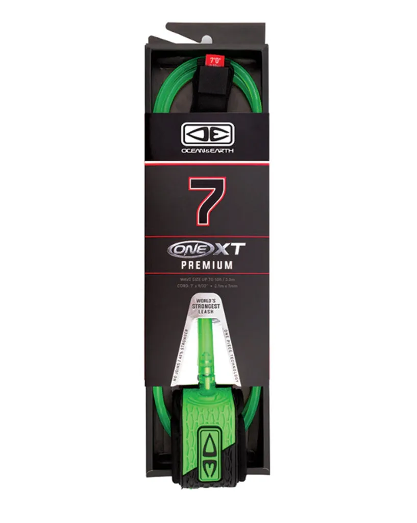 OCEAN AND EARTH Premium 7 One XT Leash - Lime