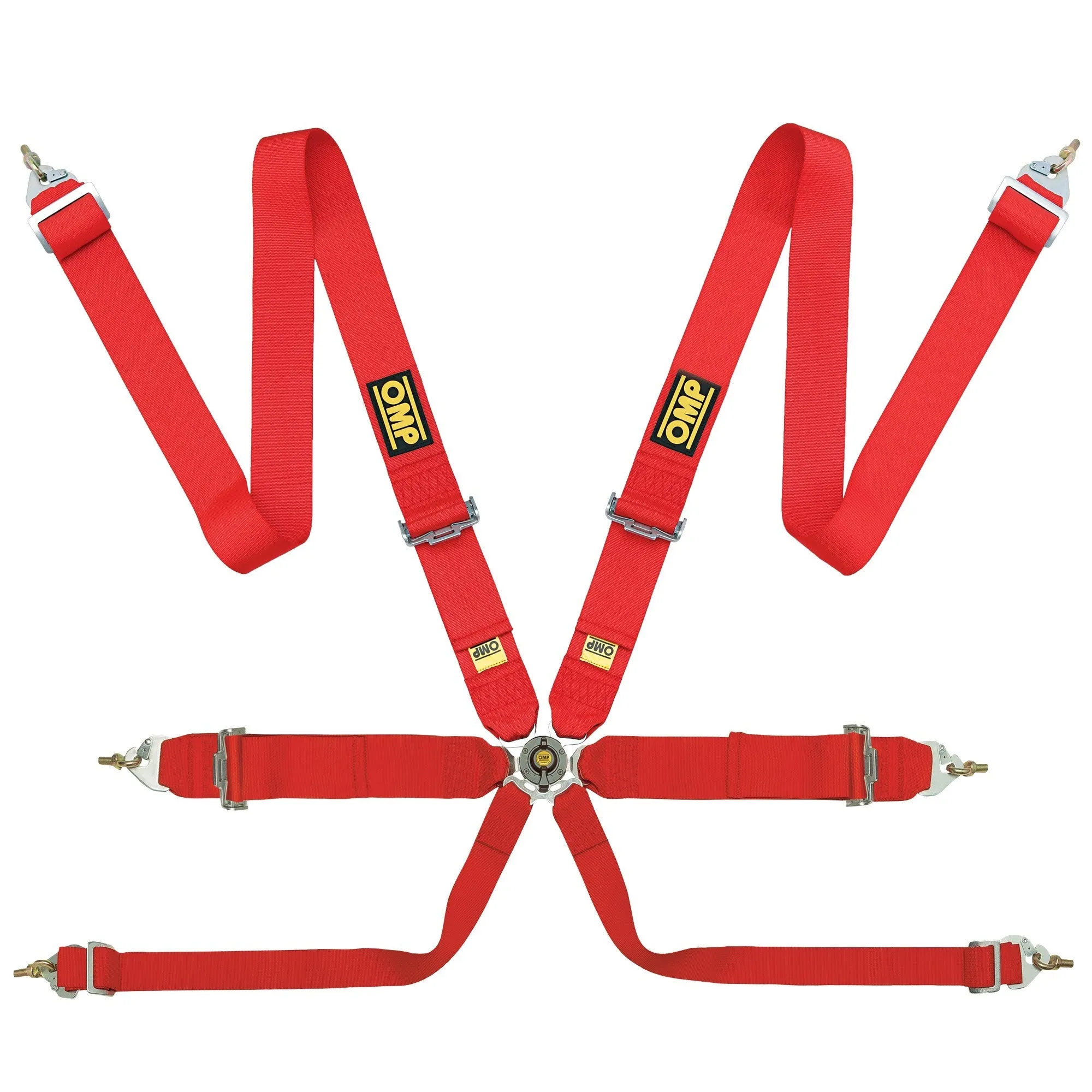 OMP Racing 6 Point Saloon Pull Up Harness