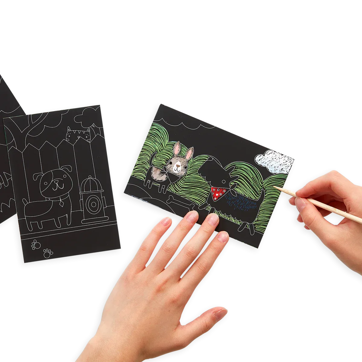 Ooly Scratch and Scribble Mini Scratch Art Kit: Playful Pups