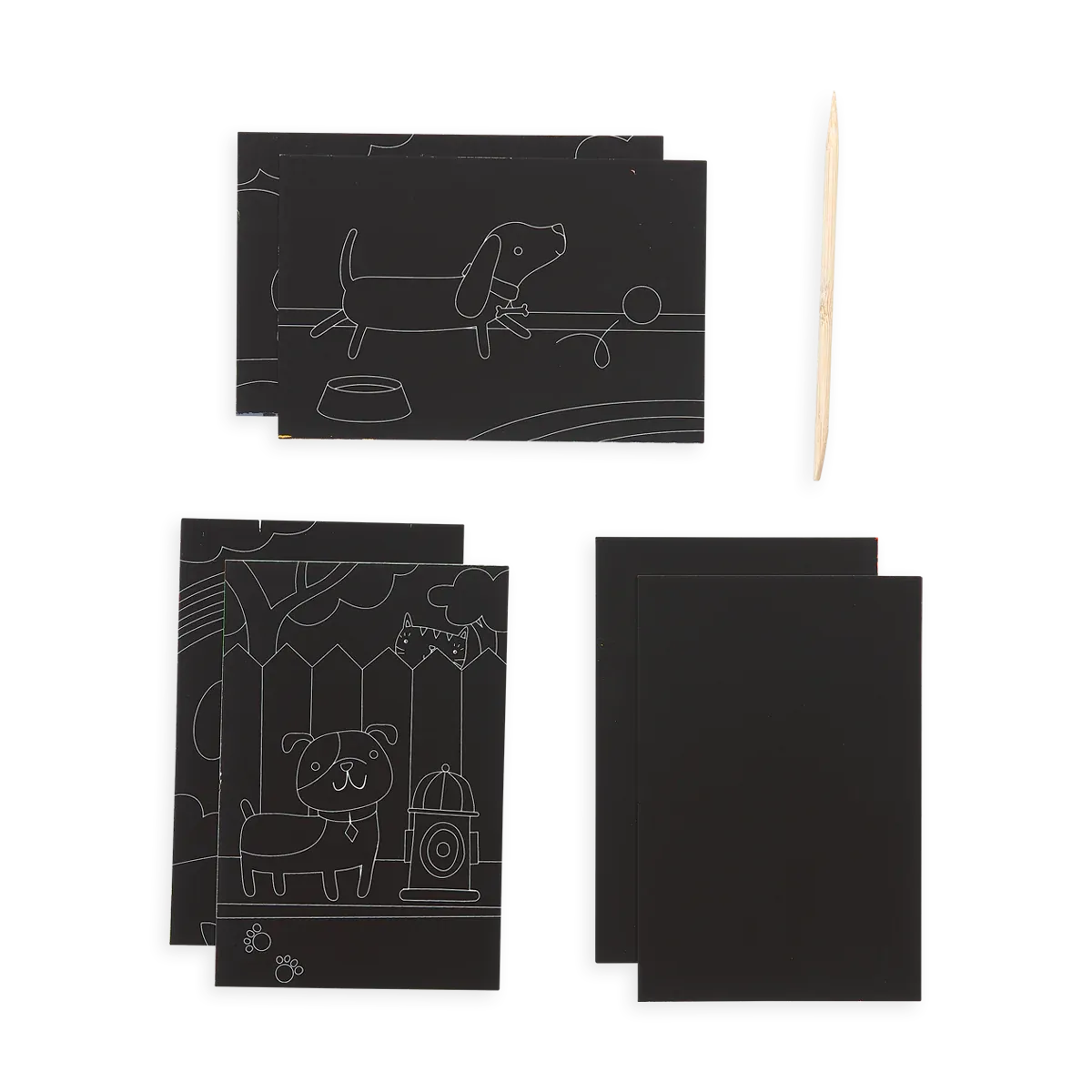 Ooly Scratch and Scribble Mini Scratch Art Kit: Playful Pups
