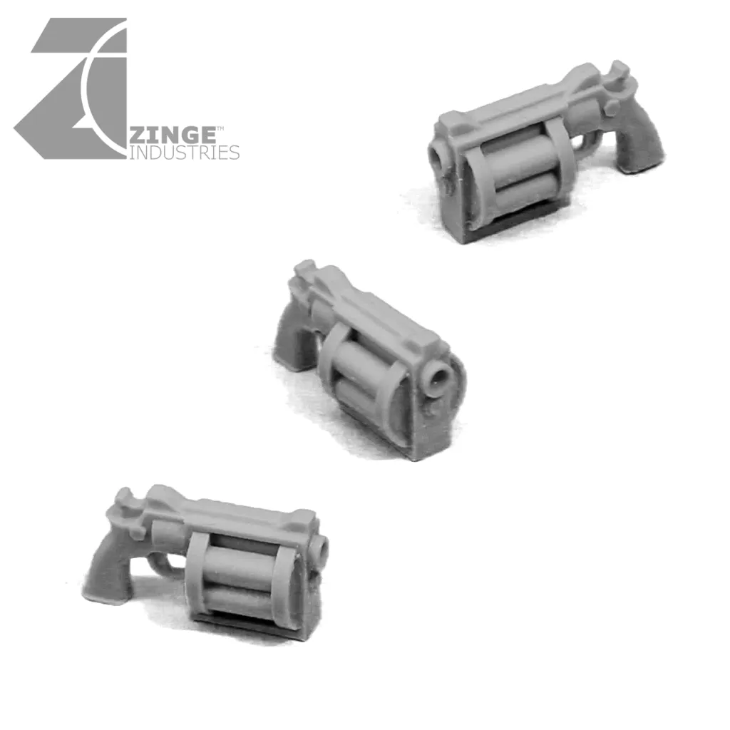 Orc & Large Mutant Revolving Barrel Pistol Sprue X 5