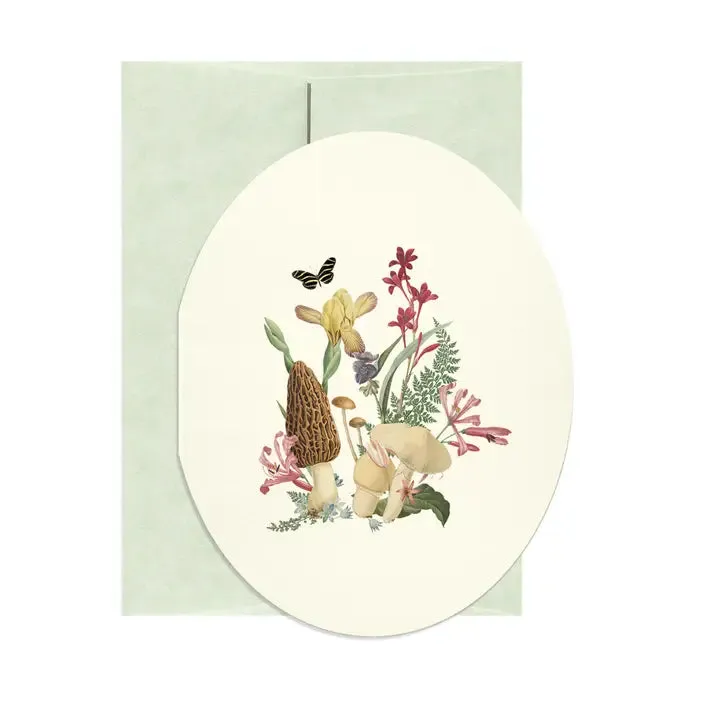 Oval Still-Life Card, multiple styles