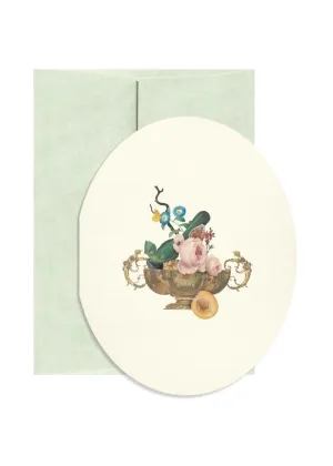 Oval Still-Life Card, multiple styles