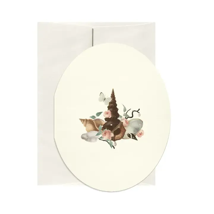 Oval Still-Life Card, multiple styles