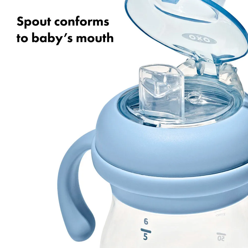 OXO Tot Transitions Soft Spout Sippy Cup With Removable Handles 6oz - Dusk